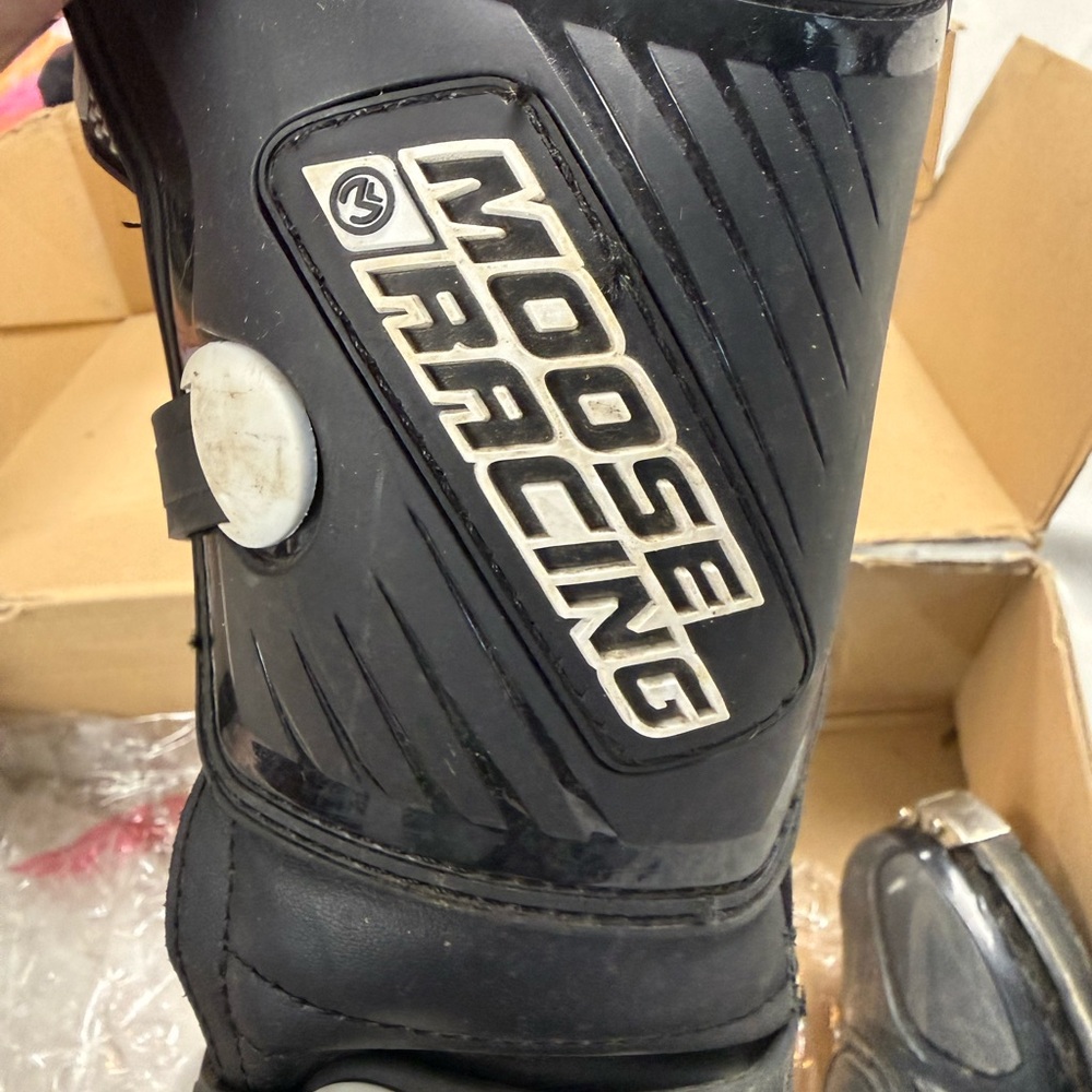 MOOSE RACING Black kids  Moto Boot